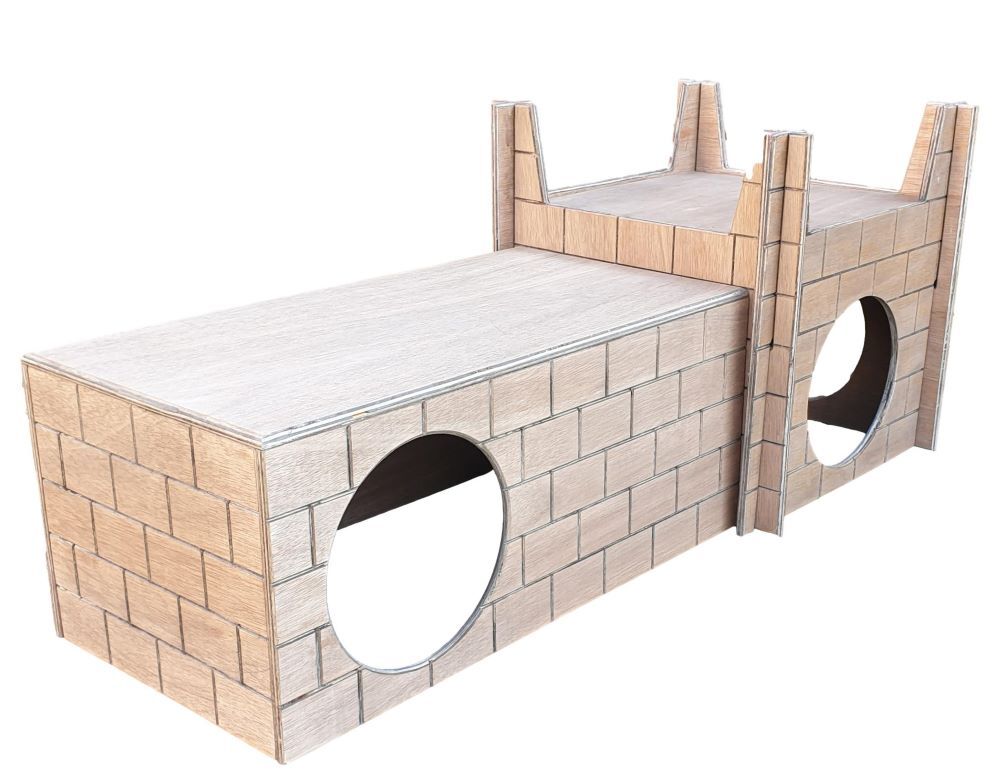 Rabbit Hideaway and Castle - Use Together or Separately (Natural)