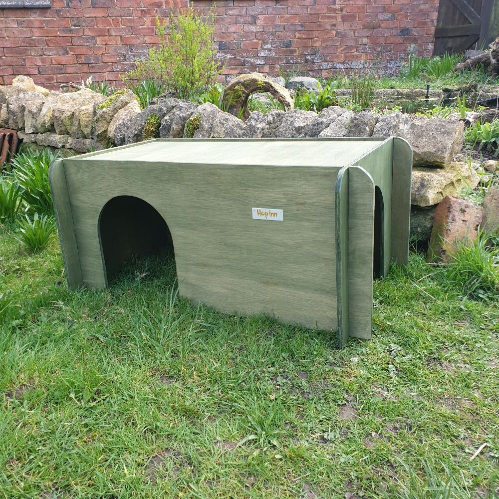 Giant Rabbit Hideaway Wooden Double Entrance for Indoor or Outdoor - Colour Options (New) - Image 7