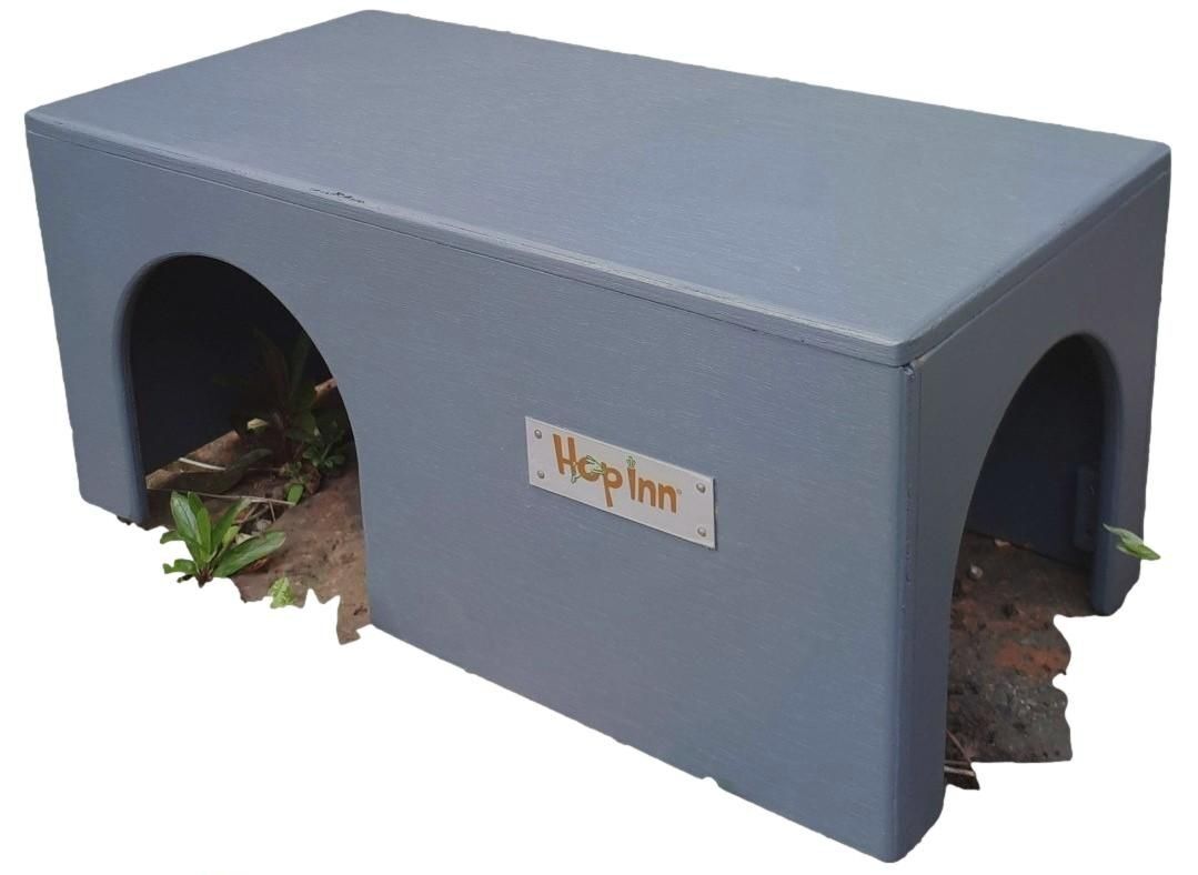 Rabbit Hideaway Wooden Arched Double Entrance (Various Colours) - Image 2