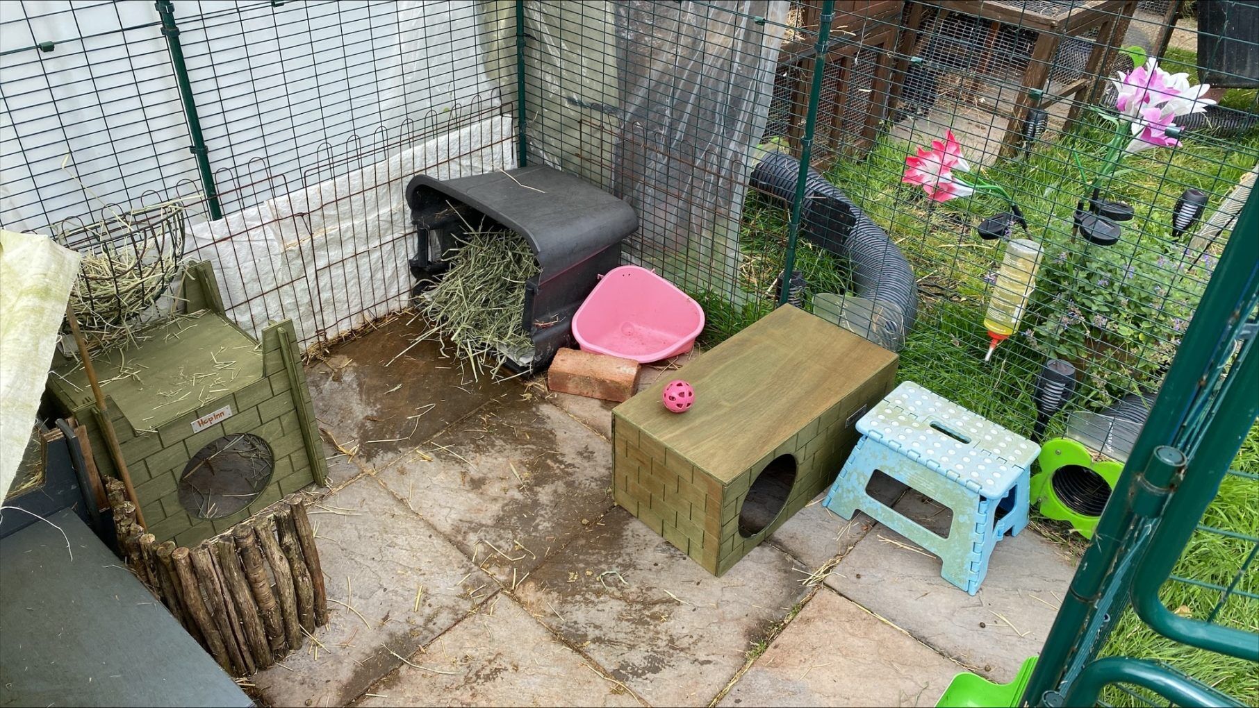 Rabbit Bricked Hideaway (Moss Green) - Image 3